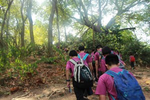 Participants went for hiking.